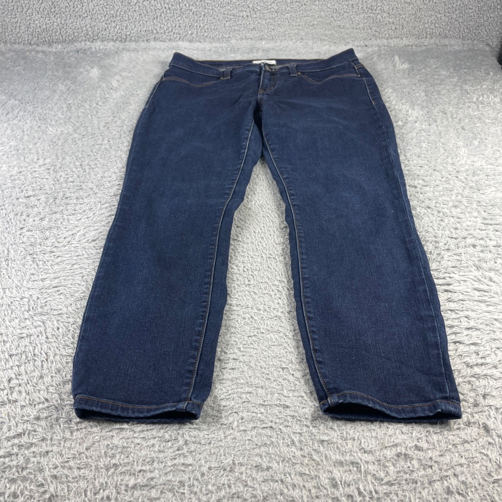 Lila Ryan Womens Dark Wash Skinny Jeans Size 32P Petite Denim Blue Pants